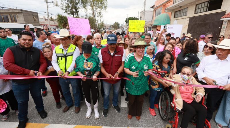 Repavimentan en Ecatepec Boulevard Quetzalcóatl de Ciudad Azteca