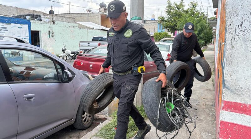 Policía municipal libera vialidades de Jardines de Morelos y Las Américas